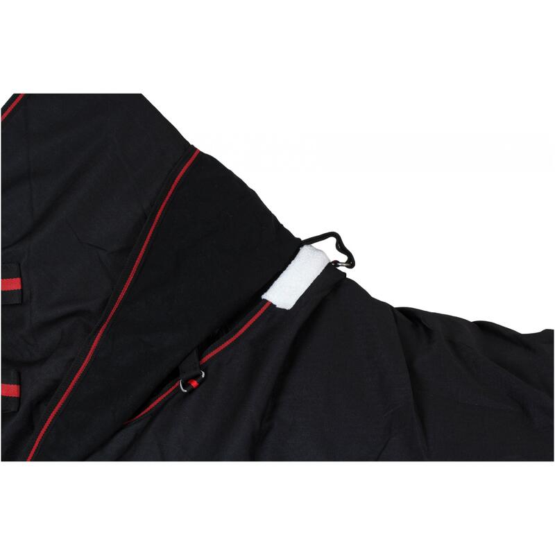 Weidedecke Full Neck Polarfleece 600D BASICLINE schwarz/rot