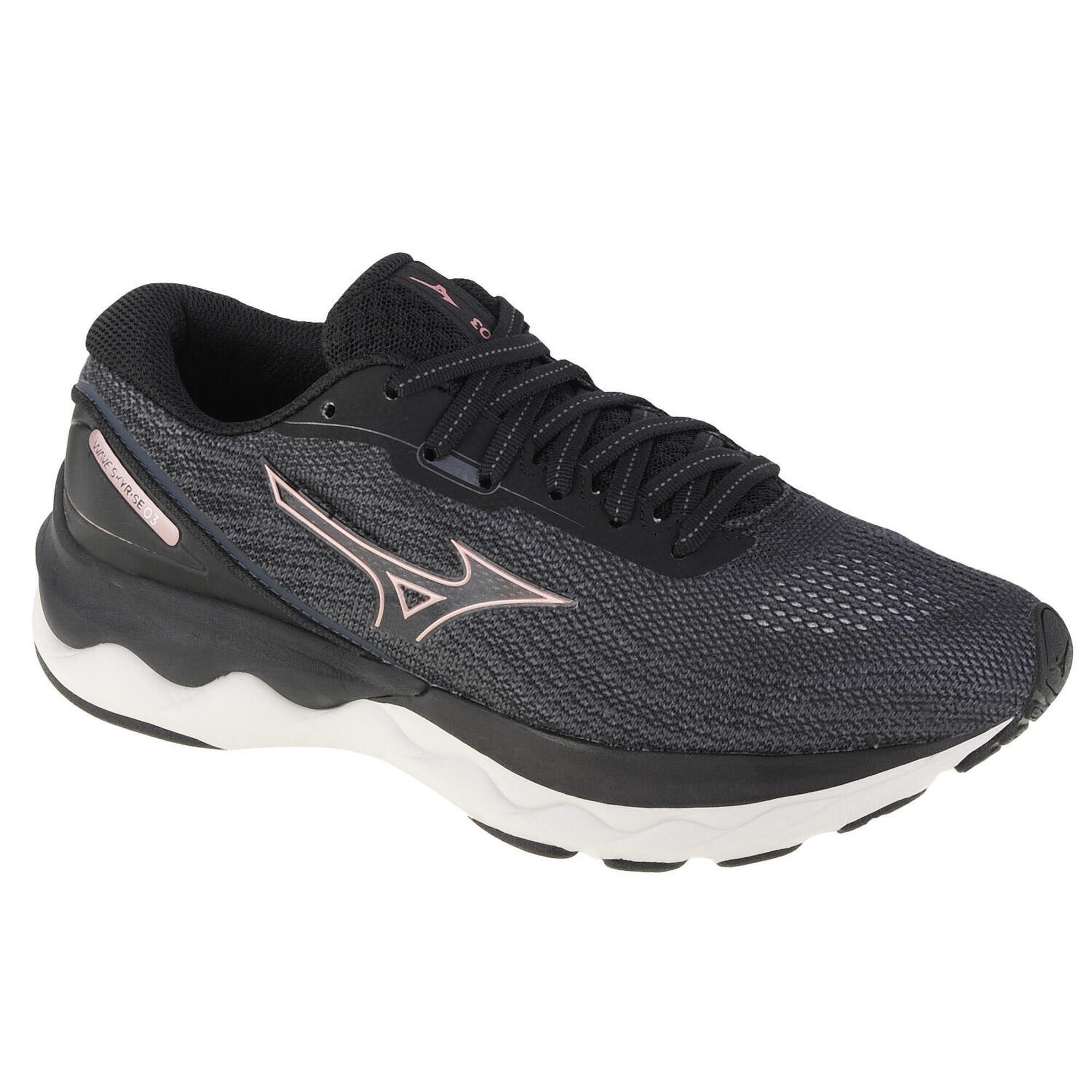 Mizuno Wave Skyrise 3, Womens, Running, Running shoes, black 1/5
