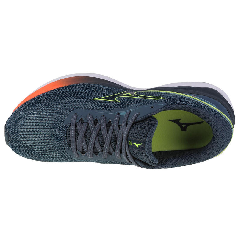 Mizuno Wave Skyrise 3, Homme, Course ? pied, chaussures de running, gris