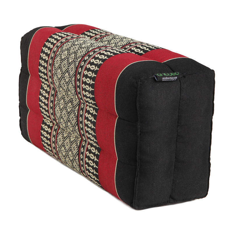 STANDARD - Coussin de Yoga et Méditation - Noir Rouge - X1