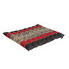 FLAT ROLLABLE - Coussin de Yoga et Méditation Plat et Souple - Noir Rouge - S