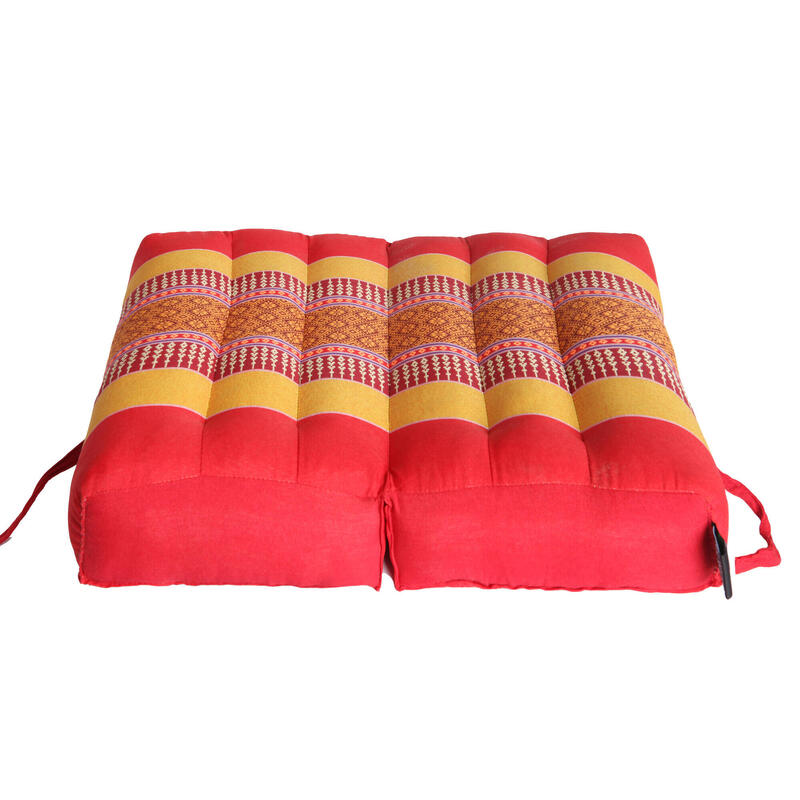 OPVOUWBAAR - Yoga en Meditatie Kussen - Saffron Red X1