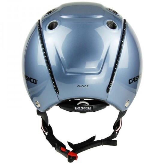 Kinder Reit-, Fahrrad- und Skihelm CHOICE TURNIER blaugrau glanz S (52-56cm) 4/4