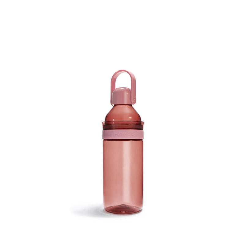 Biobased Reuseable Water Bottle 470ml - Dirty Pink