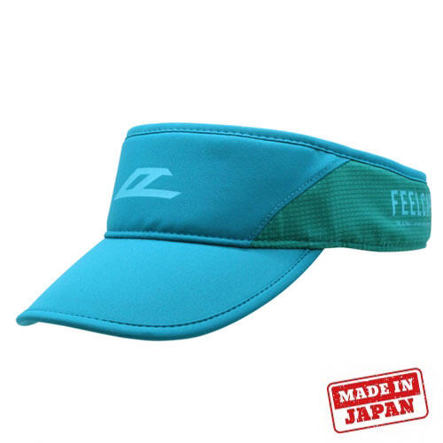 FC-009 X-High Performance Visor Running Cap - X/Turquoise