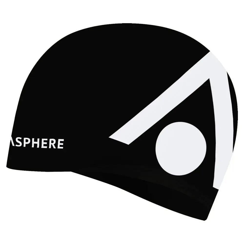 Aqua Sphere Tri Cap Silicone Swim Cap - Black/White