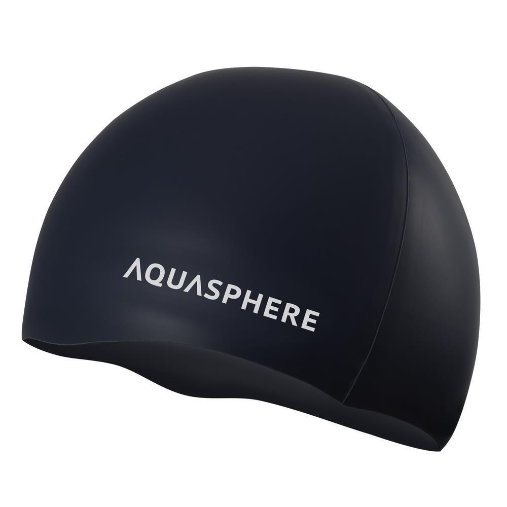 AQUA SPHERE Aquasphere Plain Silicone Cap - Black