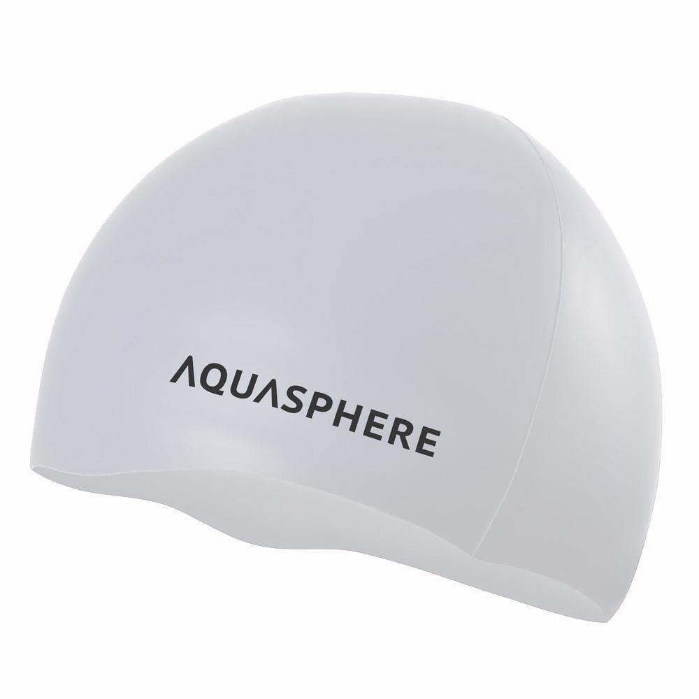AQUA SPHERE Aquasphere Plain Silicone Cap - White