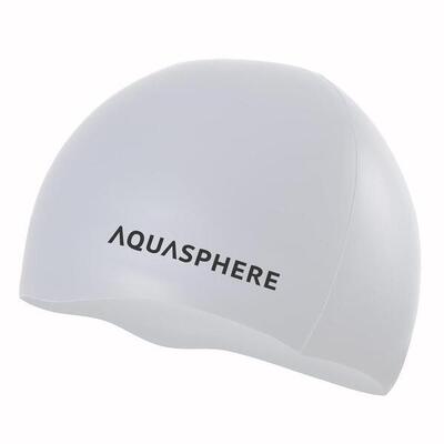 Cuffia in silicone Aquasphere Plain - bianca