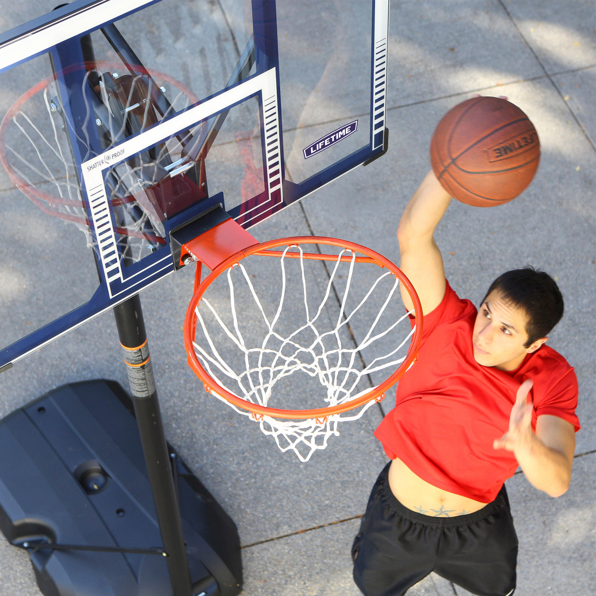 Basketball Basketballkorb höhenverstellbar mit Standfuß 244–305cm LIFETIME 90001 4/7