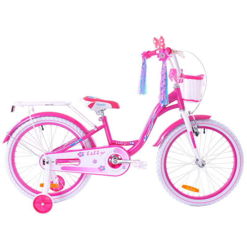 Rower dziecięcy 20" Fuzlu Lilly pink/white
