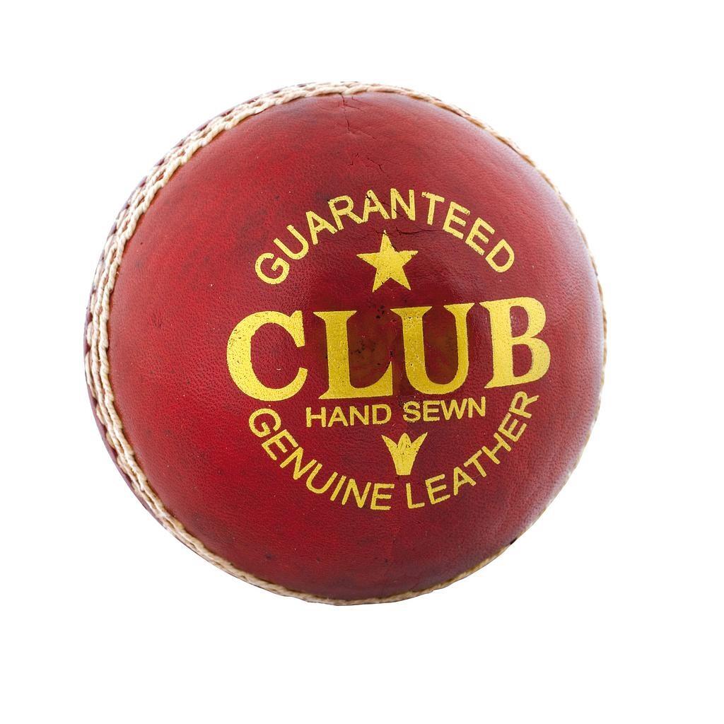 READERS Mens Club Leather Cricket Ball (Red)