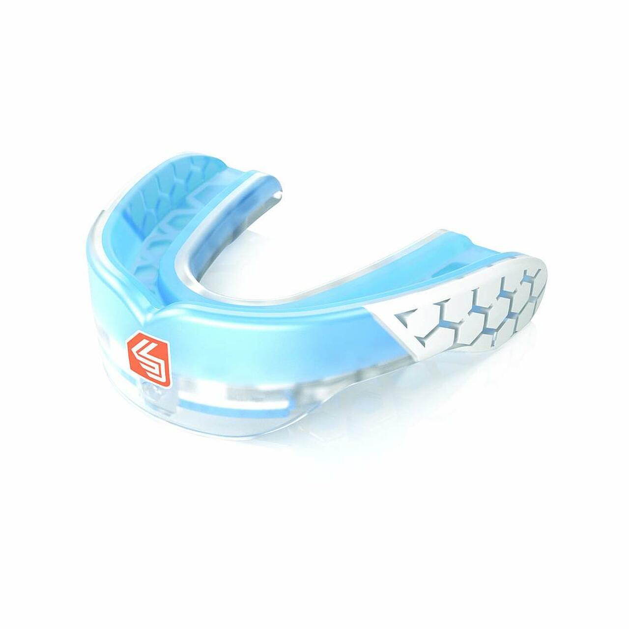 Unisex Adult Max Power Gel Mouth Guard (Blue/White) 1/3
