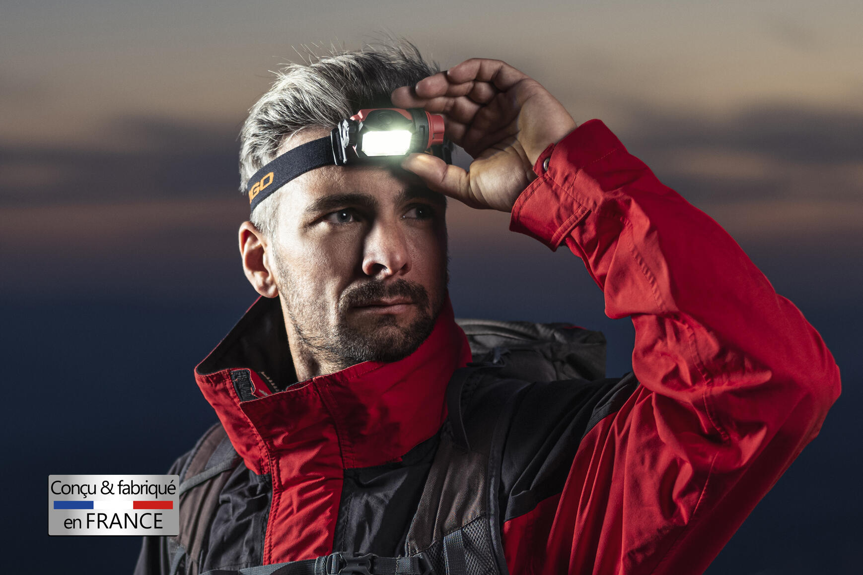 Lampe frontale rechargeable IXO2.1 – Trail Course Randonnée – Fabrication FRANCE 3/6