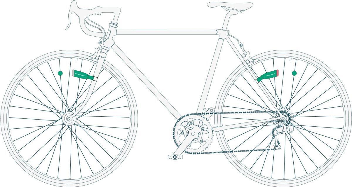 set di illuminazione per biciclette Reelight Cio Reepower Flash 5/5