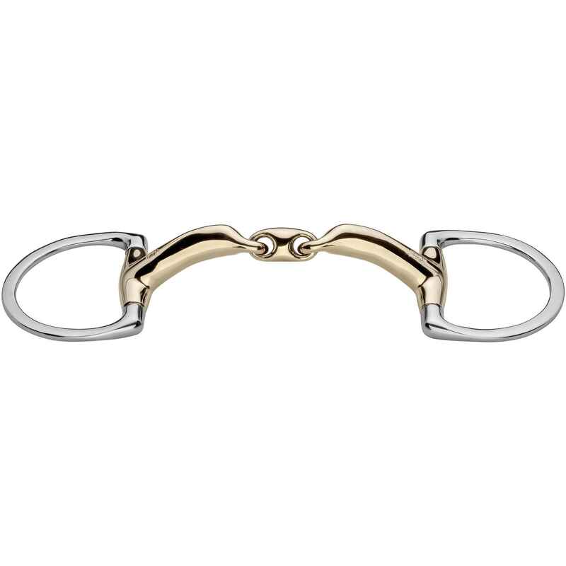 Olivenkopfgebiss D-Ring doppelt gebrochen NOVOCONTACT Sensogan 14mm