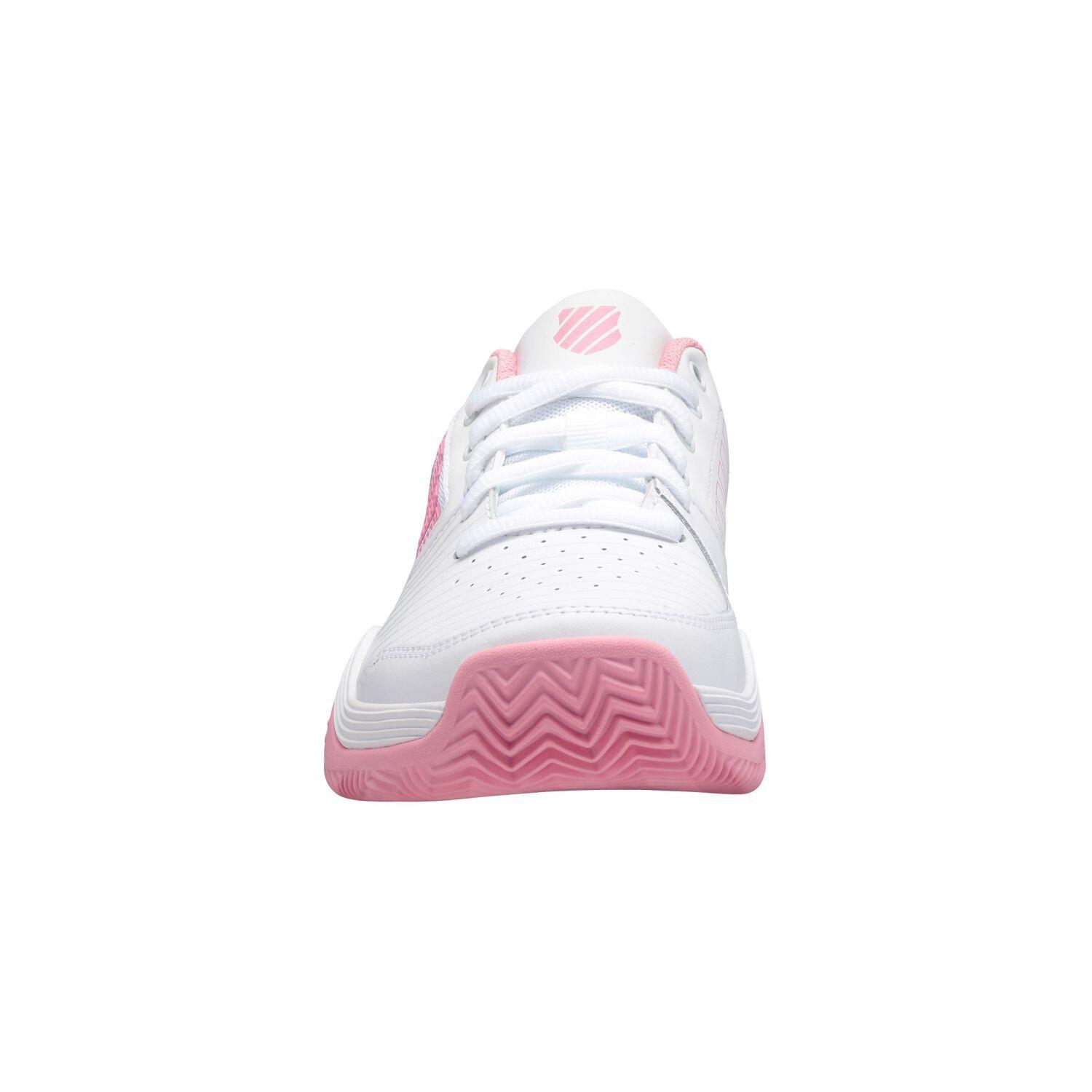 Scarpe Da Donna K-swiss Court Express Hb 96750959 Bianche E Rosa 4/5