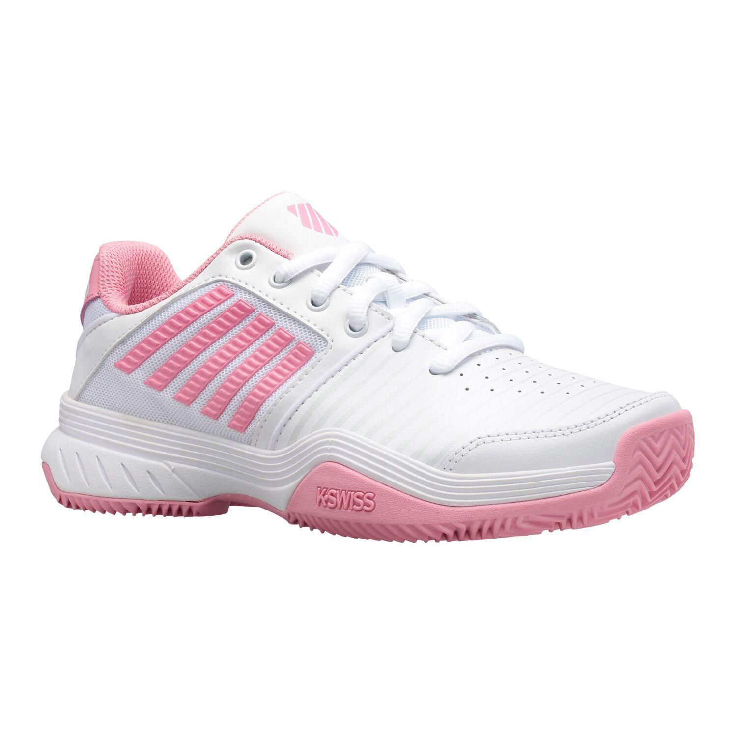 Scarpe Da Donna K-swiss Court Express Hb 96750959 Bianche E Rosa 3/5