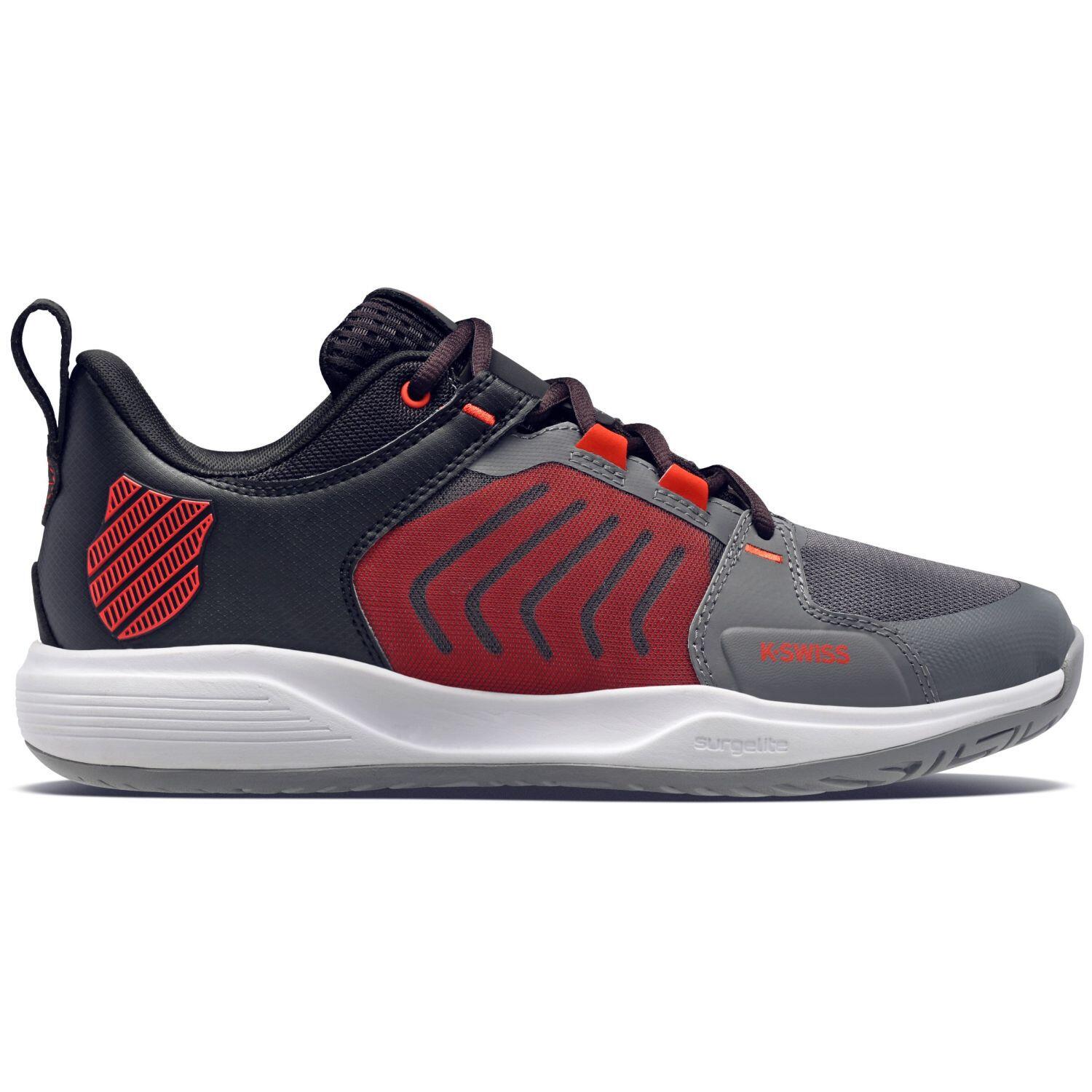 K-swiss - Chaussures De Padel Femme K-swiss Ultrashot Team All Court 07395052 Gris Et Noir - Chaussures De Sport - Gris|rouge - 40 - Decathlon