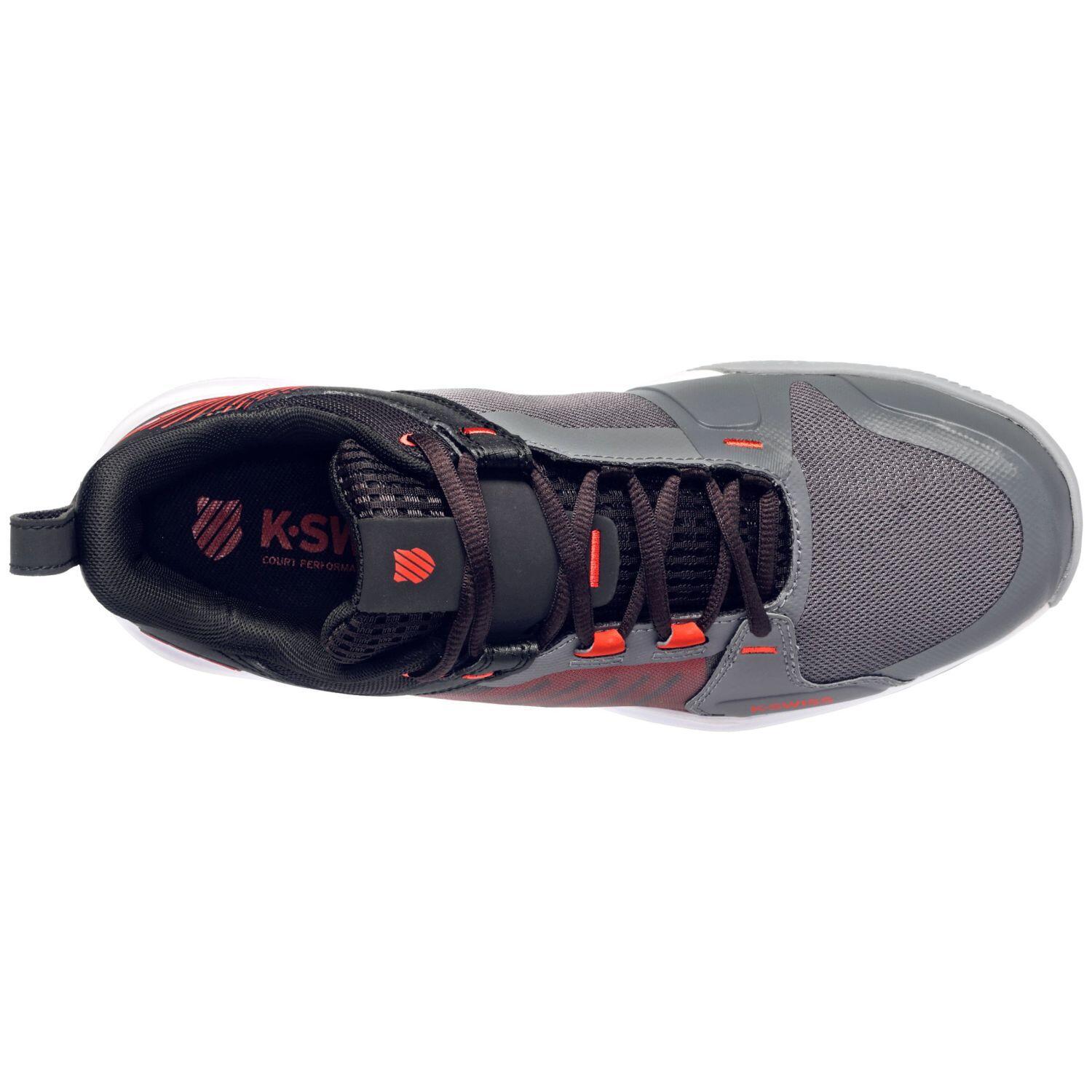 Women's Grey And Black K-swiss Ultrashot Team All Court 07395052 Padel Shoes 3/5