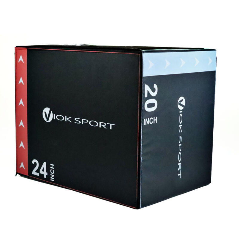 Caixa de saltos plyométricos soft 40X50X60 Viok Sport