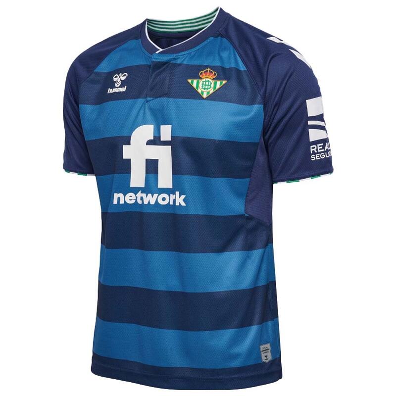 Hummel Real Betis balompié segunda equipación 20222023 camiseta estate blue jersey de exterior seville 202223 2ª