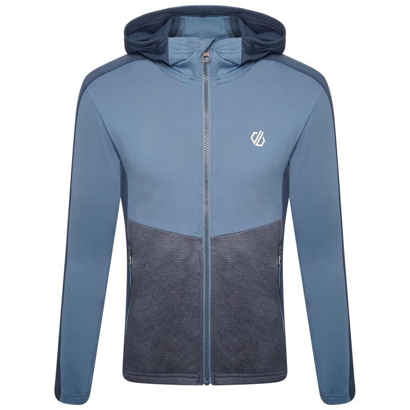 Hastily Core Stretch Kids Walking Full Zip Fleece - Orion Grey / Bluestone