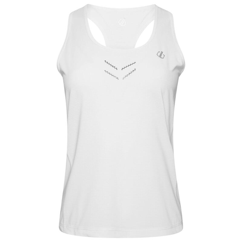 Camiseta sin Mangas Crystallize Activo para Mujer Blanco