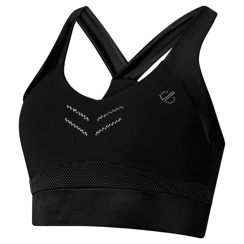 Brassière de sport CRYSTALLIZE Femme (Noir)