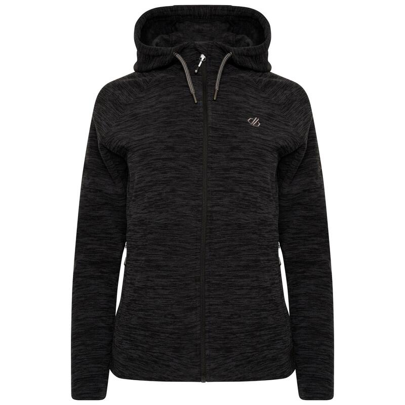 Out & Out Women's Walking Full Zip Fleece - Black Marl