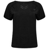 Cyrstallize T-shirt de fitness à manches courtes pour femme - Noir