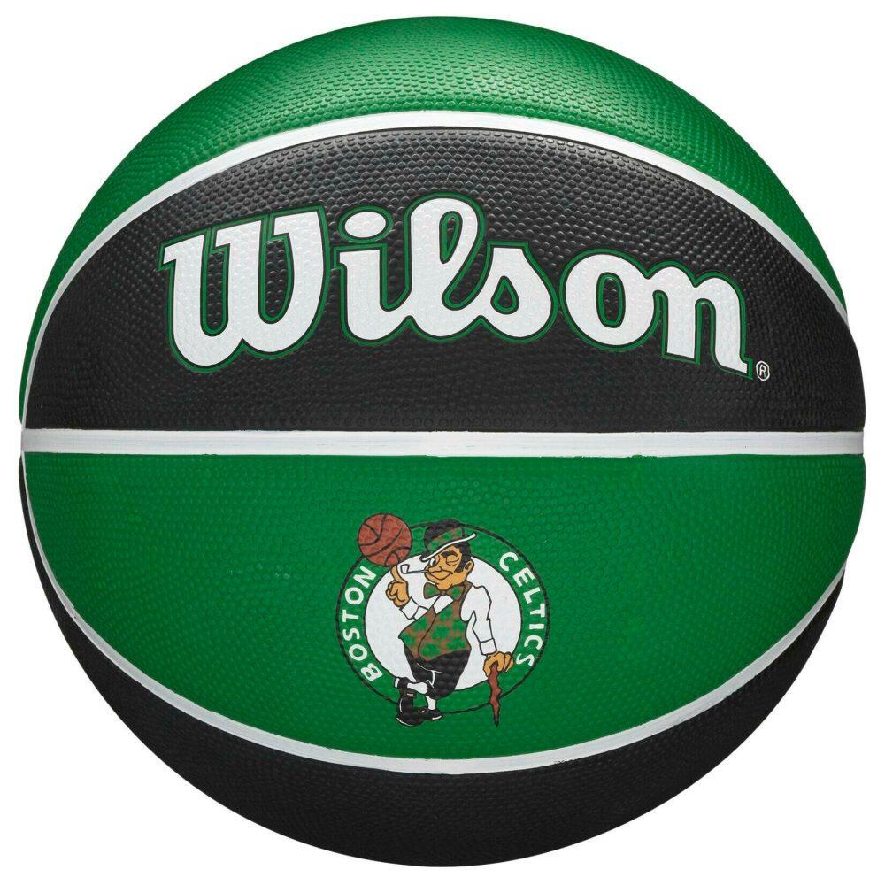 Wilson - Ballon De Basketball Wilson Nba Team Tribute - Boston Celtics - Ballon De Basket - Noir|vert - 7 - Decathlon