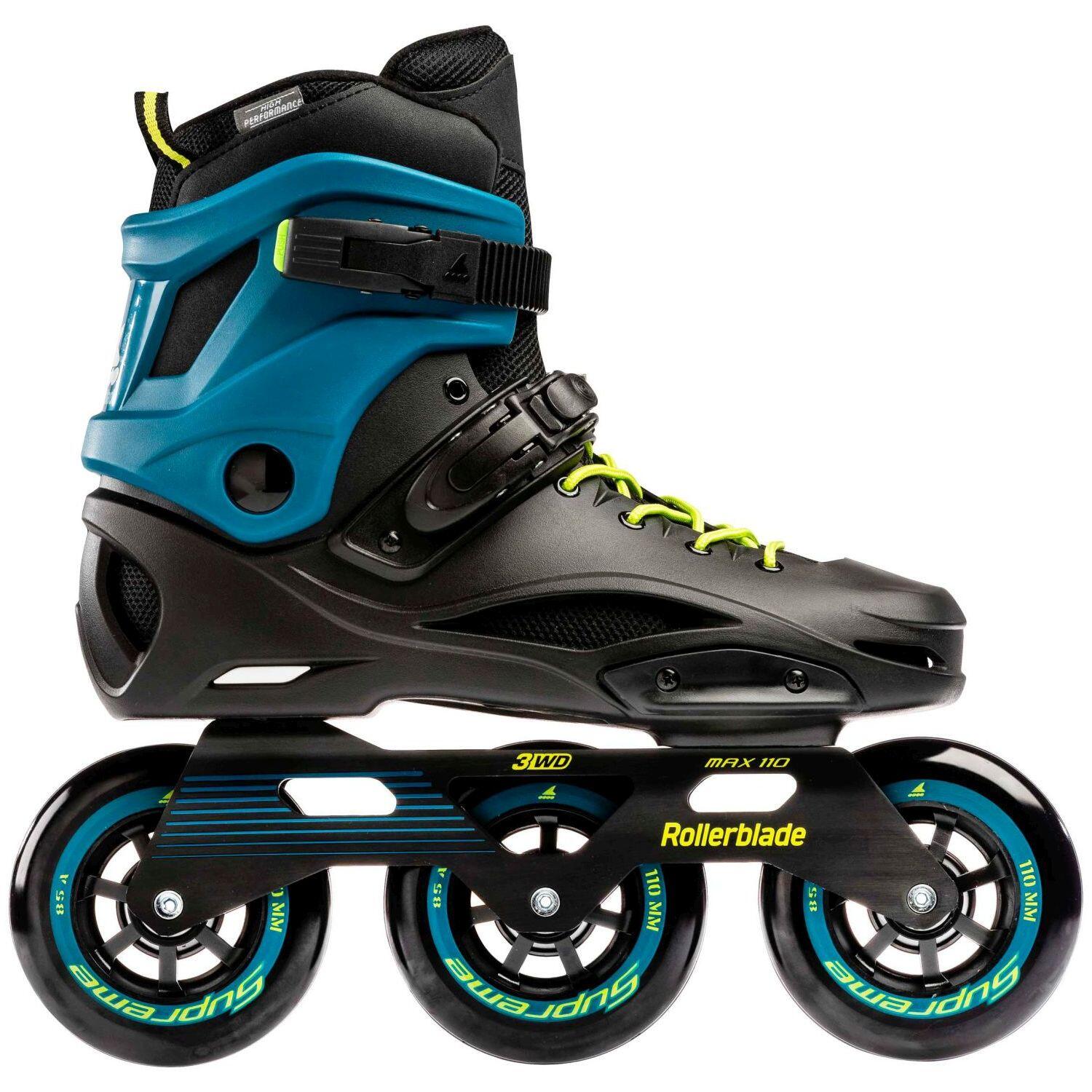 ROLLERBLADE RB 110, NOIR/ BLEU PÉTROLE, 38 3/6