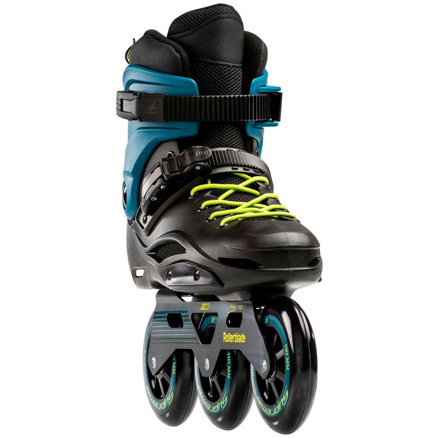 ROLLERBLADE RB 110, NOIR/ BLEU PÉTROLE, 38 5/6