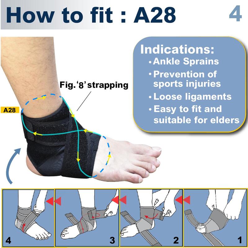 A28 Universal Ankle Support - Black