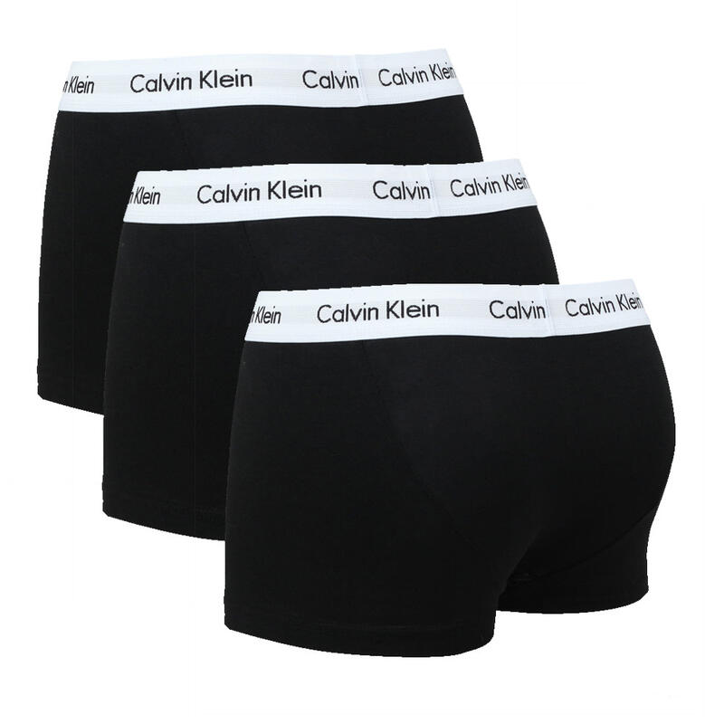 Calvin Klein Low Ride Trunk 3 Pack, Mannen, , Boxer shorts, zwart