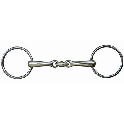 Mors double brisures pour cheval HKM Edelstahl 18 mm