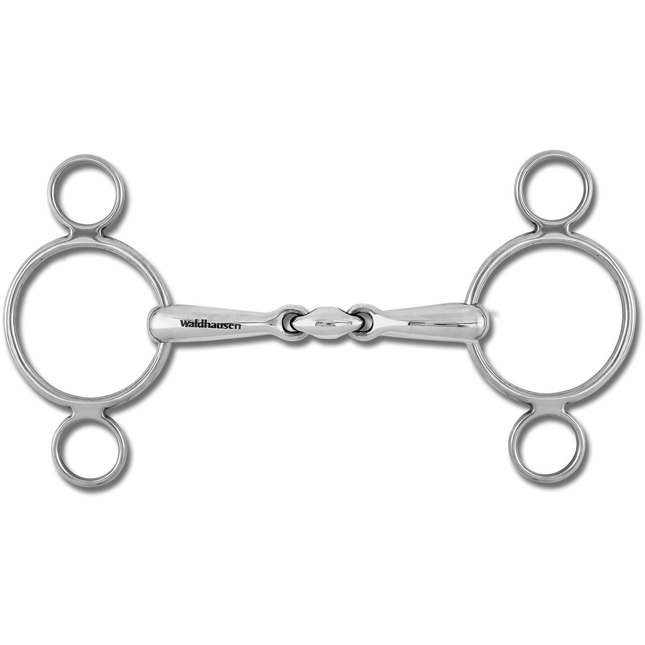 WALDHAUSEN Mors 3 of 4 ringen voor paard dubbel gebroken Waldhausen Massif