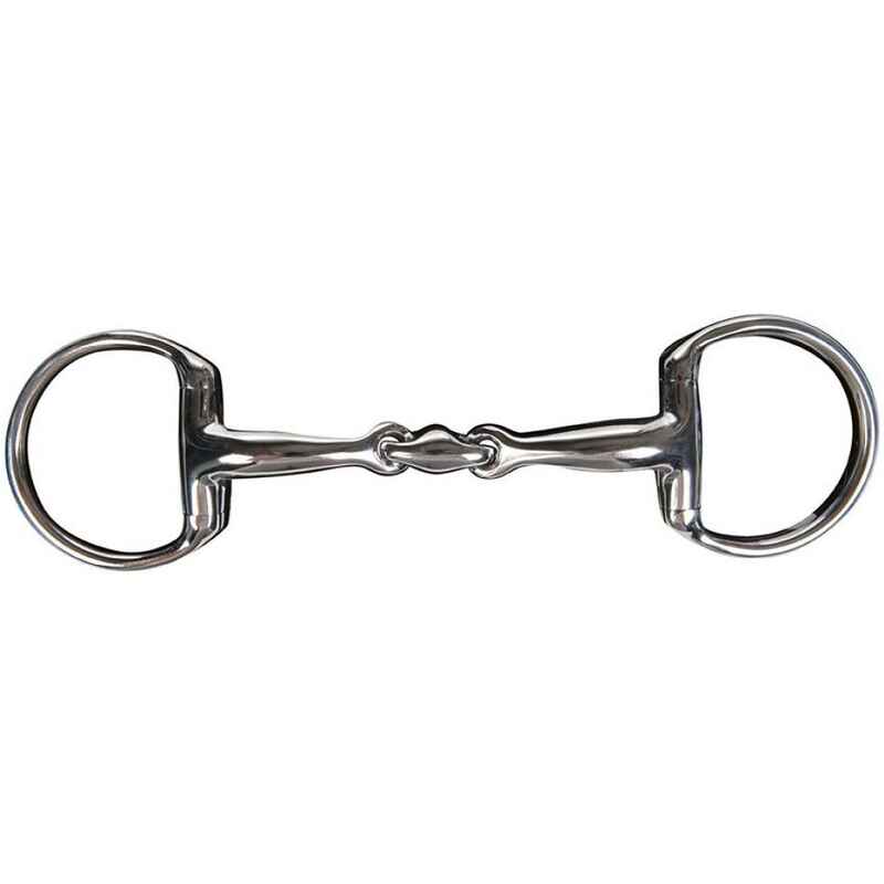 Olivenkopfgebiss doppelt gebrochen anatomisch Edelstahl 18mm