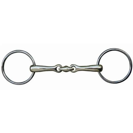 Mors double brisures pour cheval HKM Edelstahl 18 mm