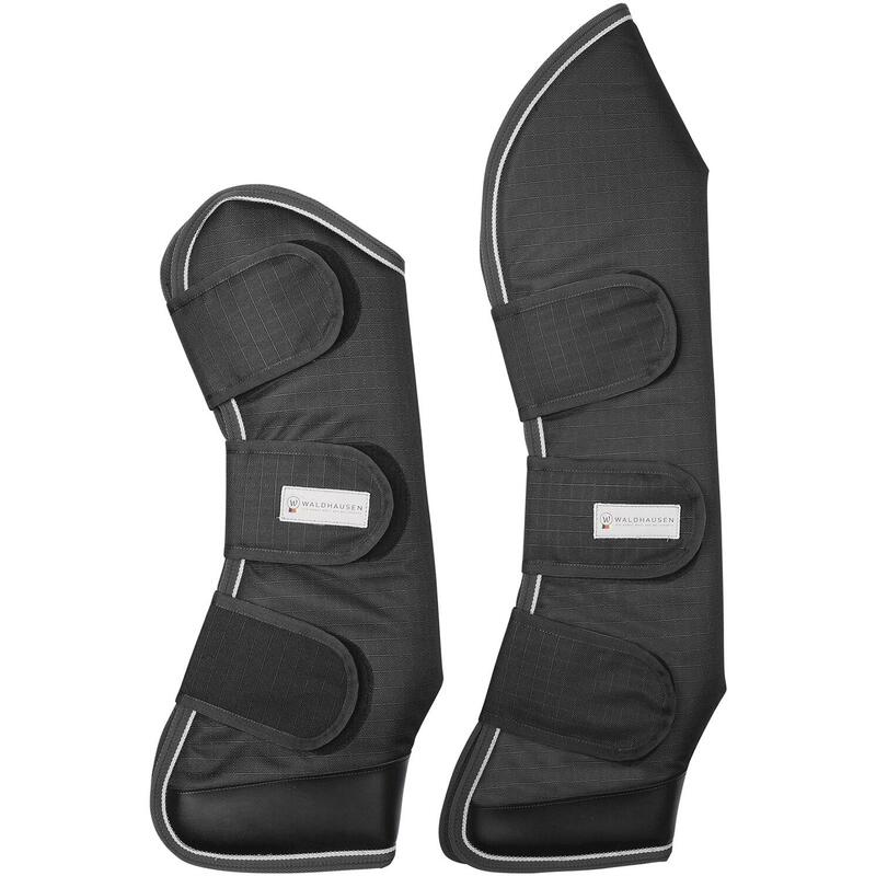 Guêtres De Dressage Comfort Waldhausen - Taille M - Bleu Nuit - Rembourrage Fourrure Synthétique - Pour Cheval