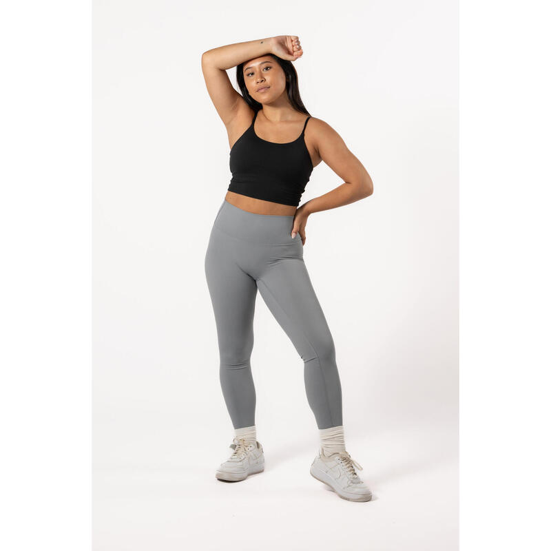 Flux V2 Legging Fitness - Mulher - Ardósia Ligeira Cinza