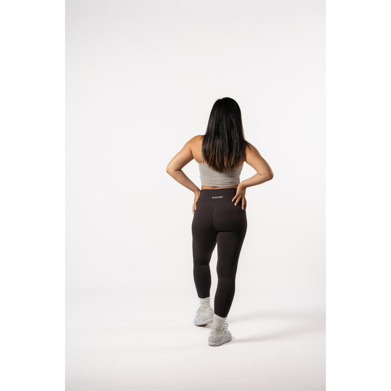 Flux V2 Legging Fitness - Damen - Schokoladenbraun