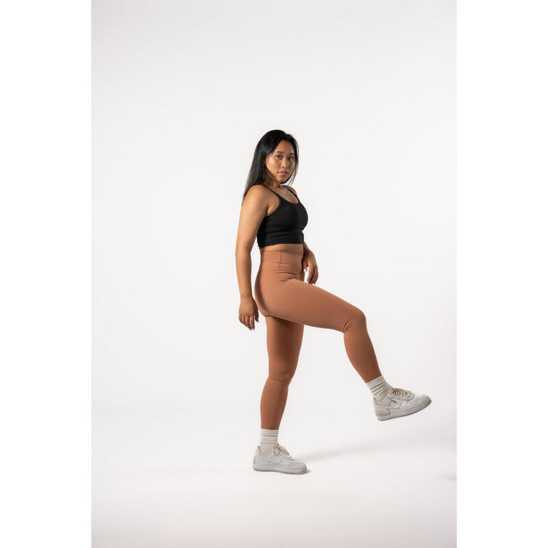 Flux V2 Legging Fitness - Mulher - Caramel Brown