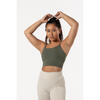 Varsity Brassière De Sport / Crop Top - Femme - Vert Olive