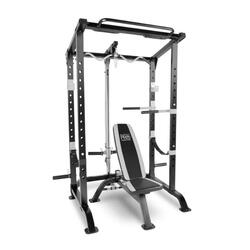 MWM4484 Cage en Bench - zonder stang en gewichten - gebruikersgewicht 136 kg