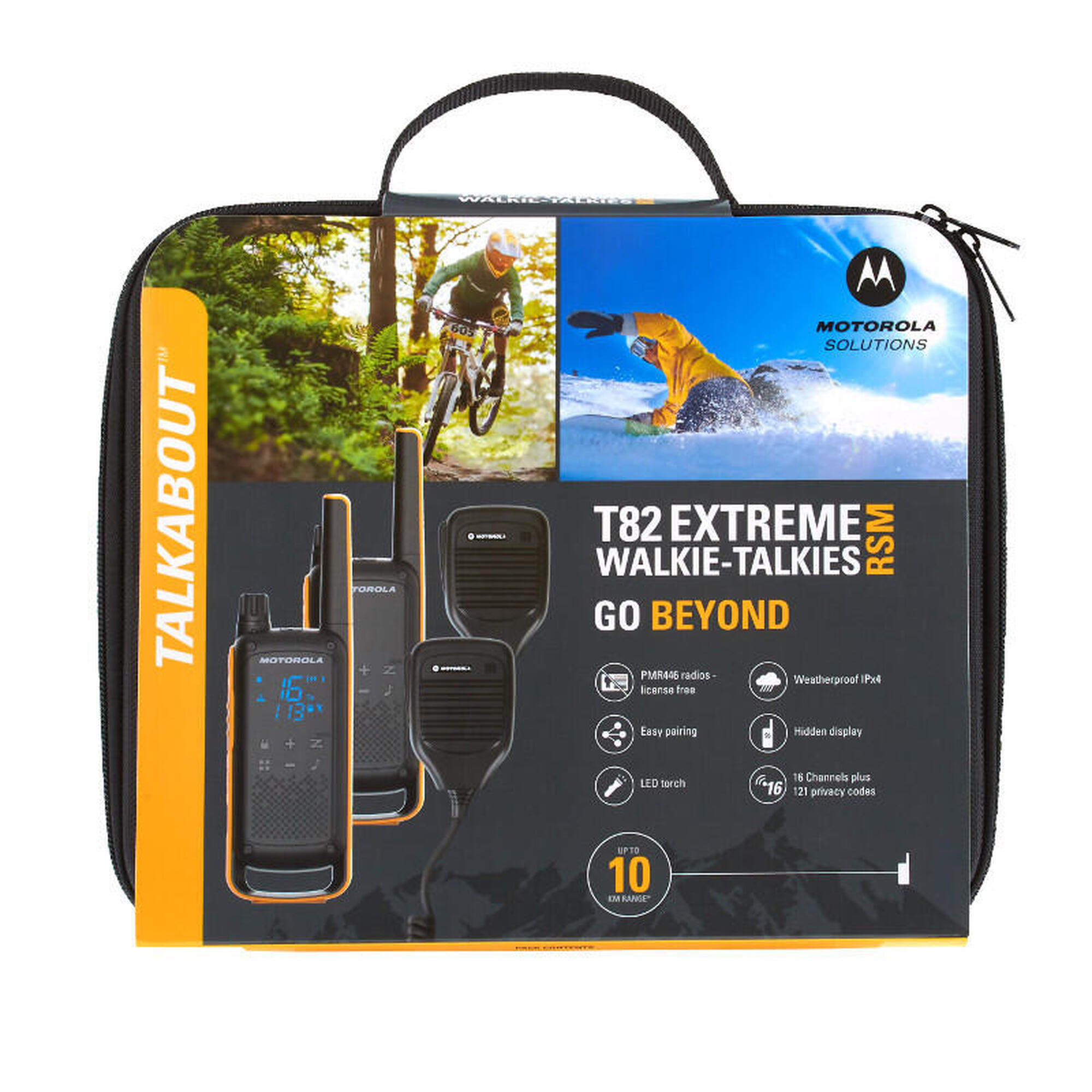 Motorola Walkie T82 EX RSM Twin Pack Preto Amarelo