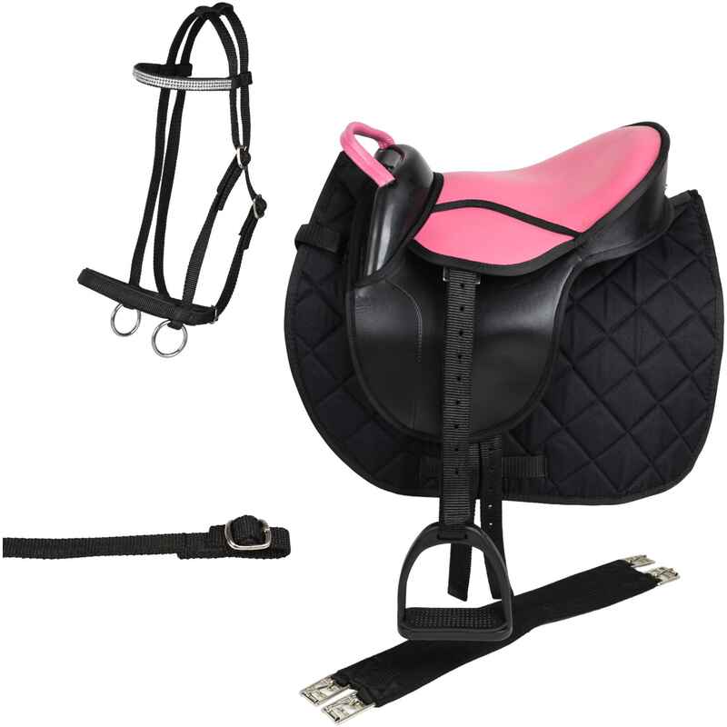 Shettysattel-Set mit Trense ADVANCED