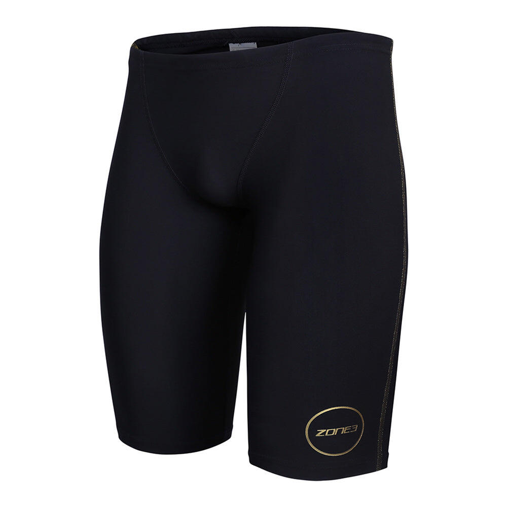 FINA Approved MFX Jammers Performance Gold Men's Black 2/3