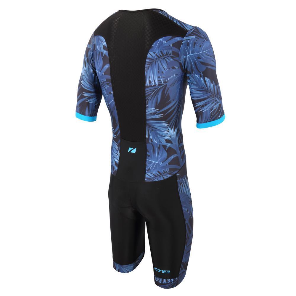 ZONE3 Activate+ Tropical Palm Short Sleeve Full Zi Herren-Triathlonanzug 2/4